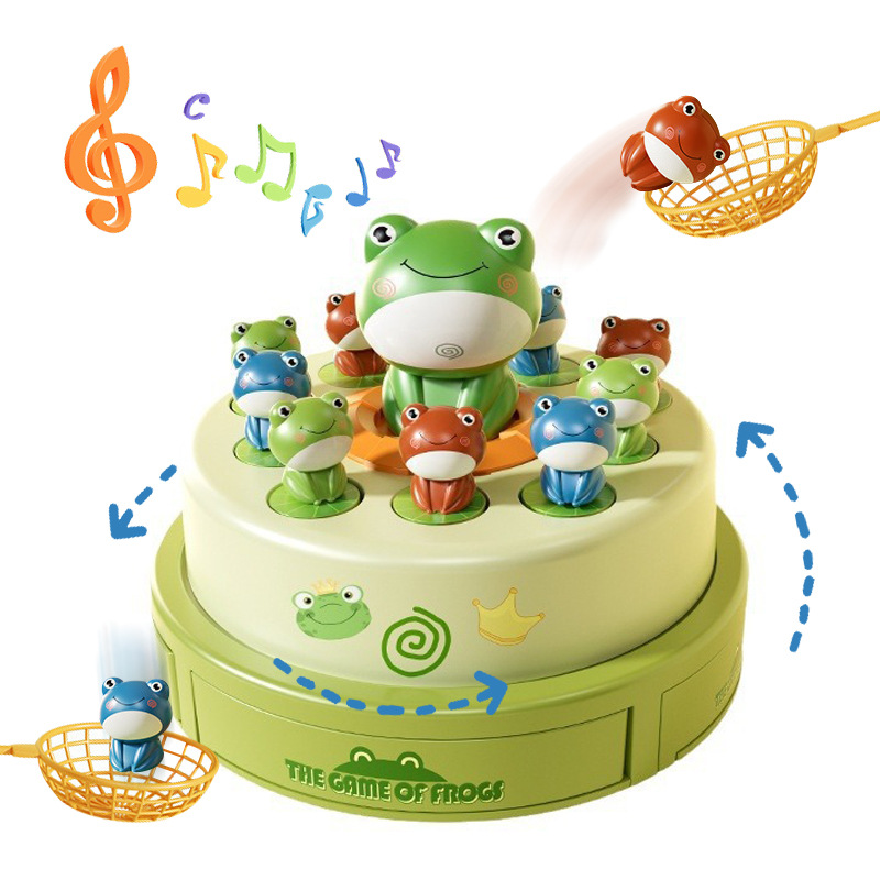 Board Game Nature - Frosch-Pop-Up-Brettspiel: Fliegende Frosche und Enten fangen