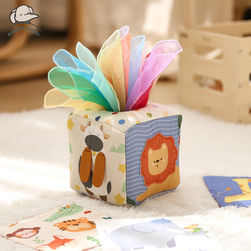 Board Game Nature - Montessori Spielzeug Magische Baumwolle Tier Tissue