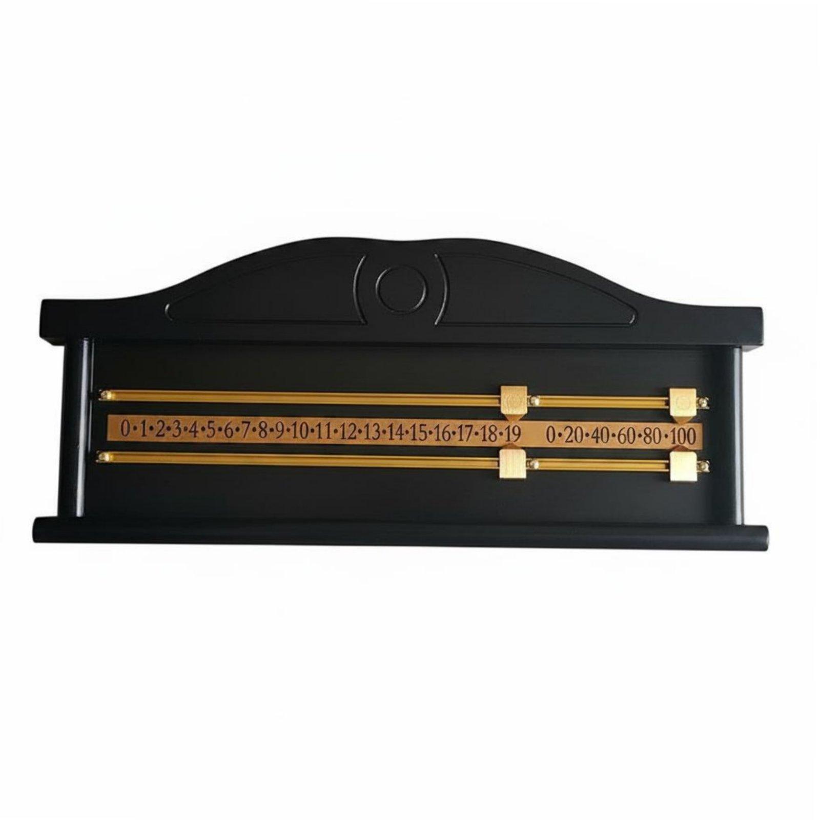 Board Game Room - Snooker-Anzeigetafel mit Doppelspur-System aus Massivholz für