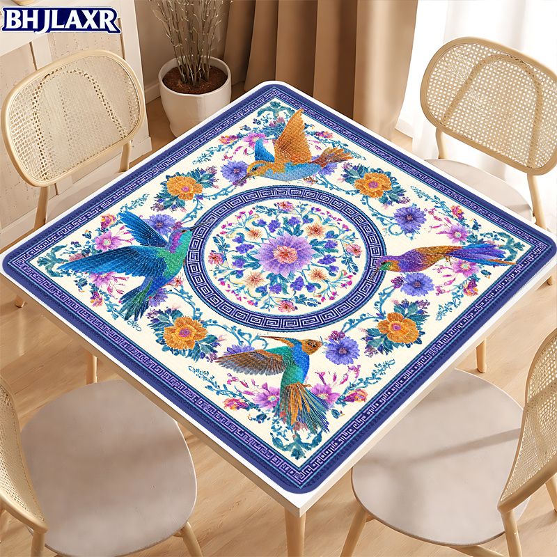 Board Game Room - VIKAMA Retro Orientalische Blumen- und Vogelmotiv