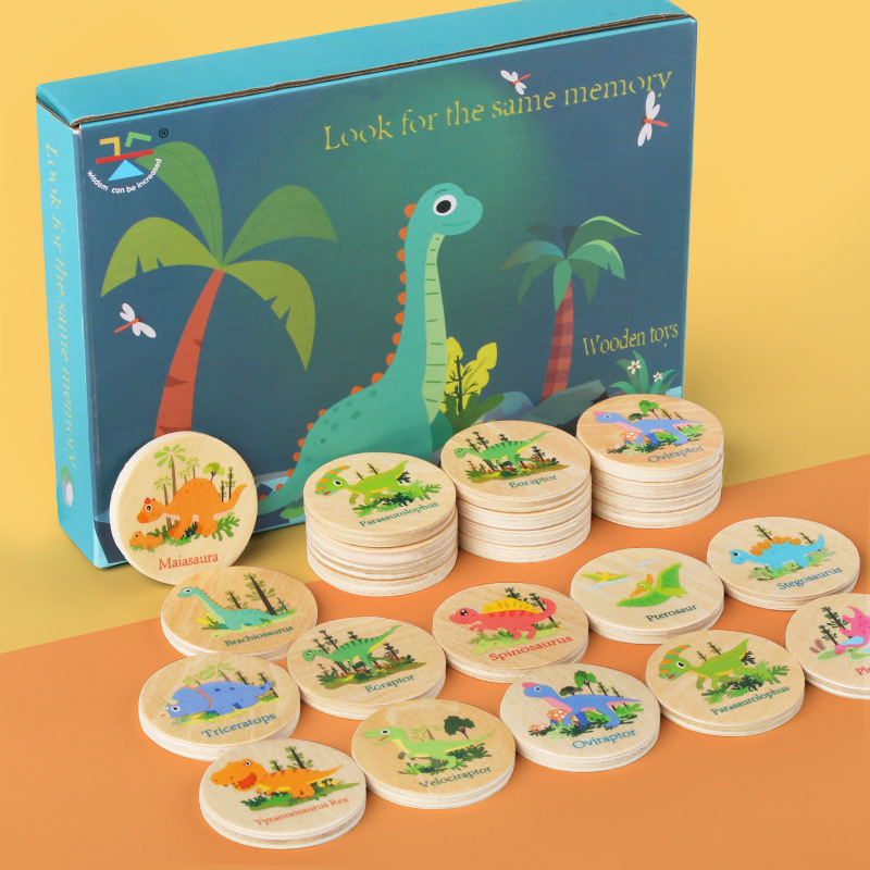 Board Game Nature - Memory-Spiel Dinosaurier passendes Spielzeug Vorschule passendes