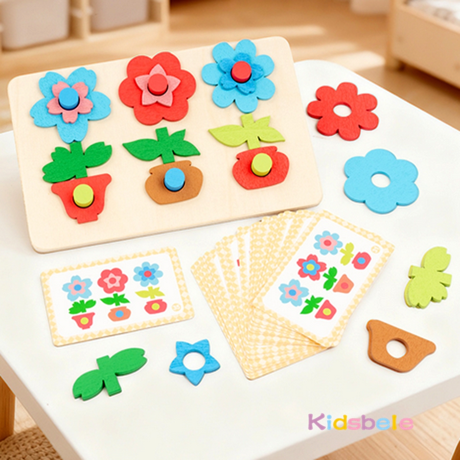 Montessori DIY Holz Blumen Puz – Board Game Nature Bewertung und Preis
