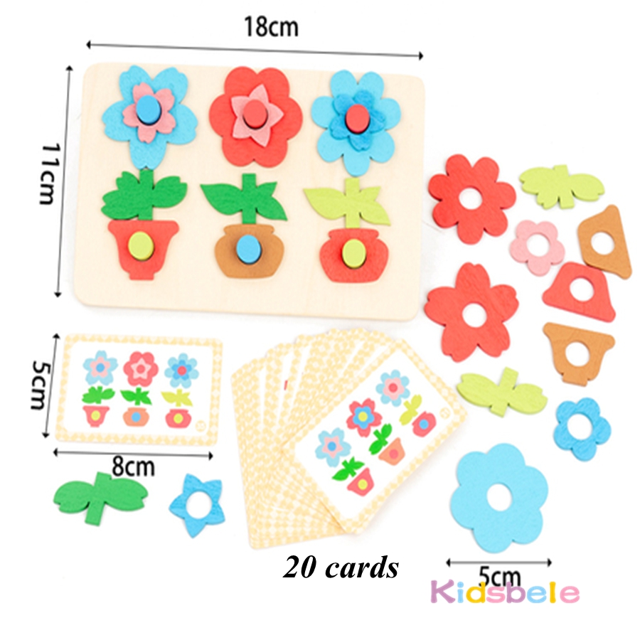 Montessori DIY Holz Blumen Puz – Board Game Nature Bewertung und Preis