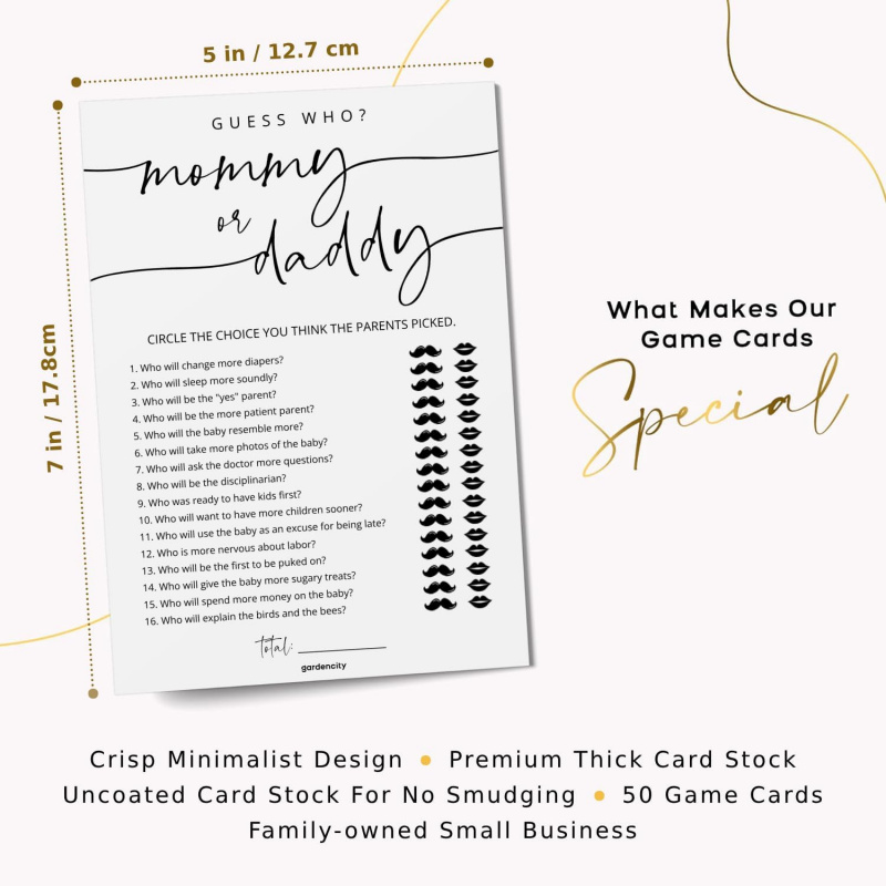 50 Stück „Guess Who Mommy or D – Board Game Who Is It Bewertung und Preis