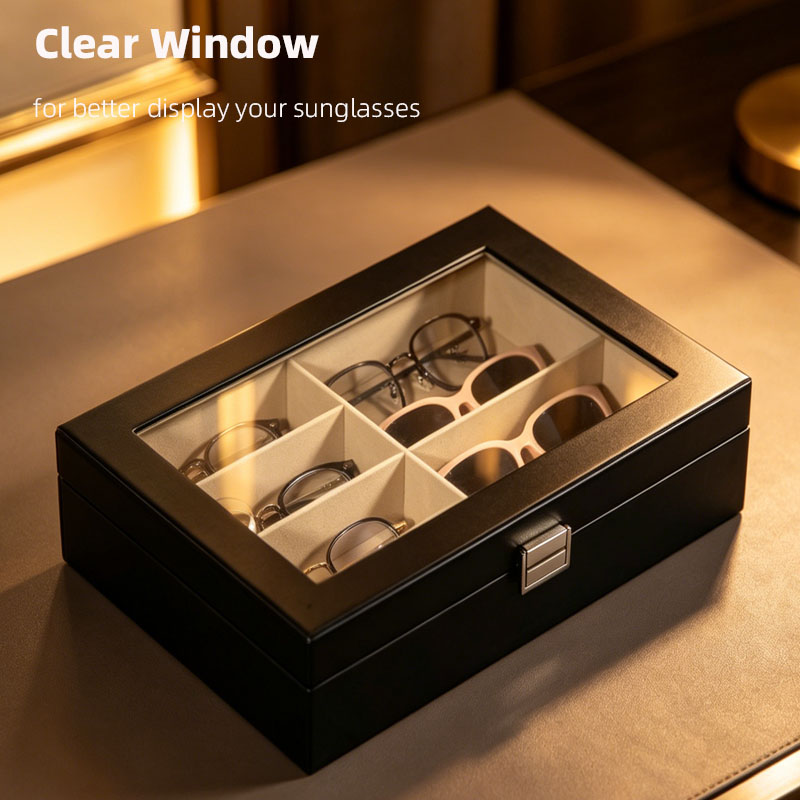 Schwarze 6-Fächer-Brillenaufbe – Token Tray Organizer Bewertung und Preis