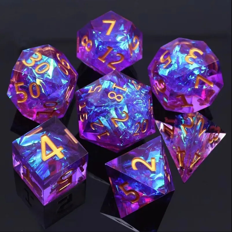7PCS Harz Würfel Set Multi-for – Board Game Roleplay Bewertung und Preis