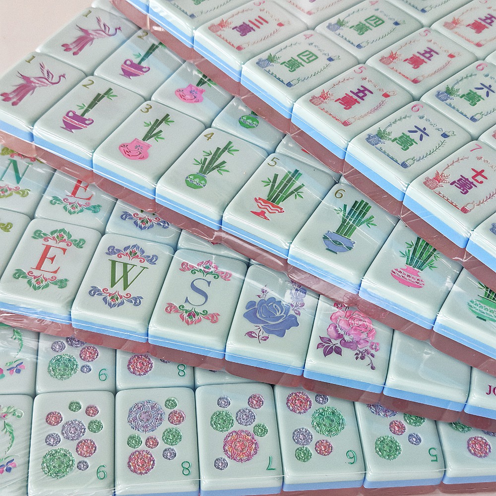 Graviertes Perlrosa Acryl Amer – Board Game Mahjong Bewertung und Preis